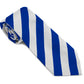 Stock Design Ties in Royal and White Equal Stripe (5404-9508) - Lynendo Trade Store