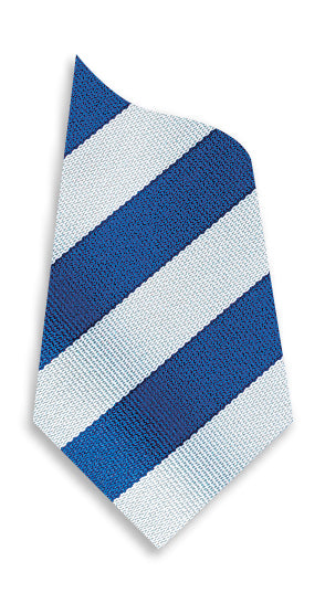 Stock Design Ties in Royal and White Equal Stripe (5404-9508) - Lynendo Trade Store