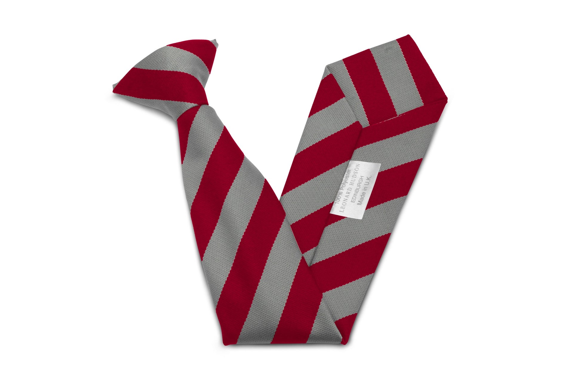 Stock Design Ties in Red and Grey Equal Stripe (5404-9509) - Lynendo Trade Store