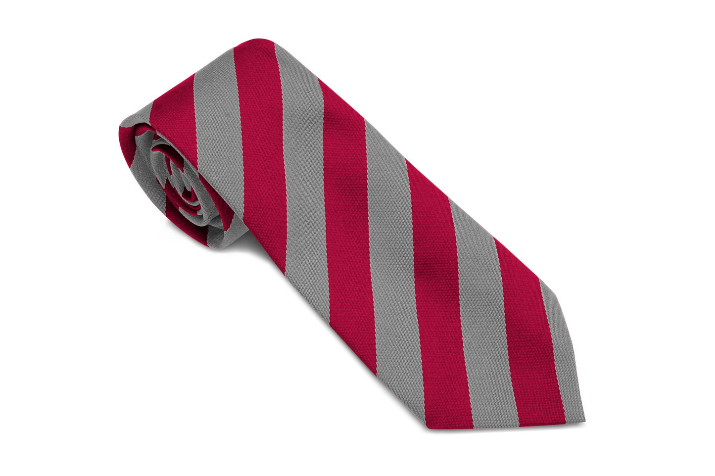 Stock Design Ties in Red and Grey Equal Stripe (5404-9509) - Lynendo Trade Store