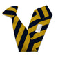 Stock Design Ties in Navy and Gold Equal Stripe (5404-9513) - Lynendo Trade Store