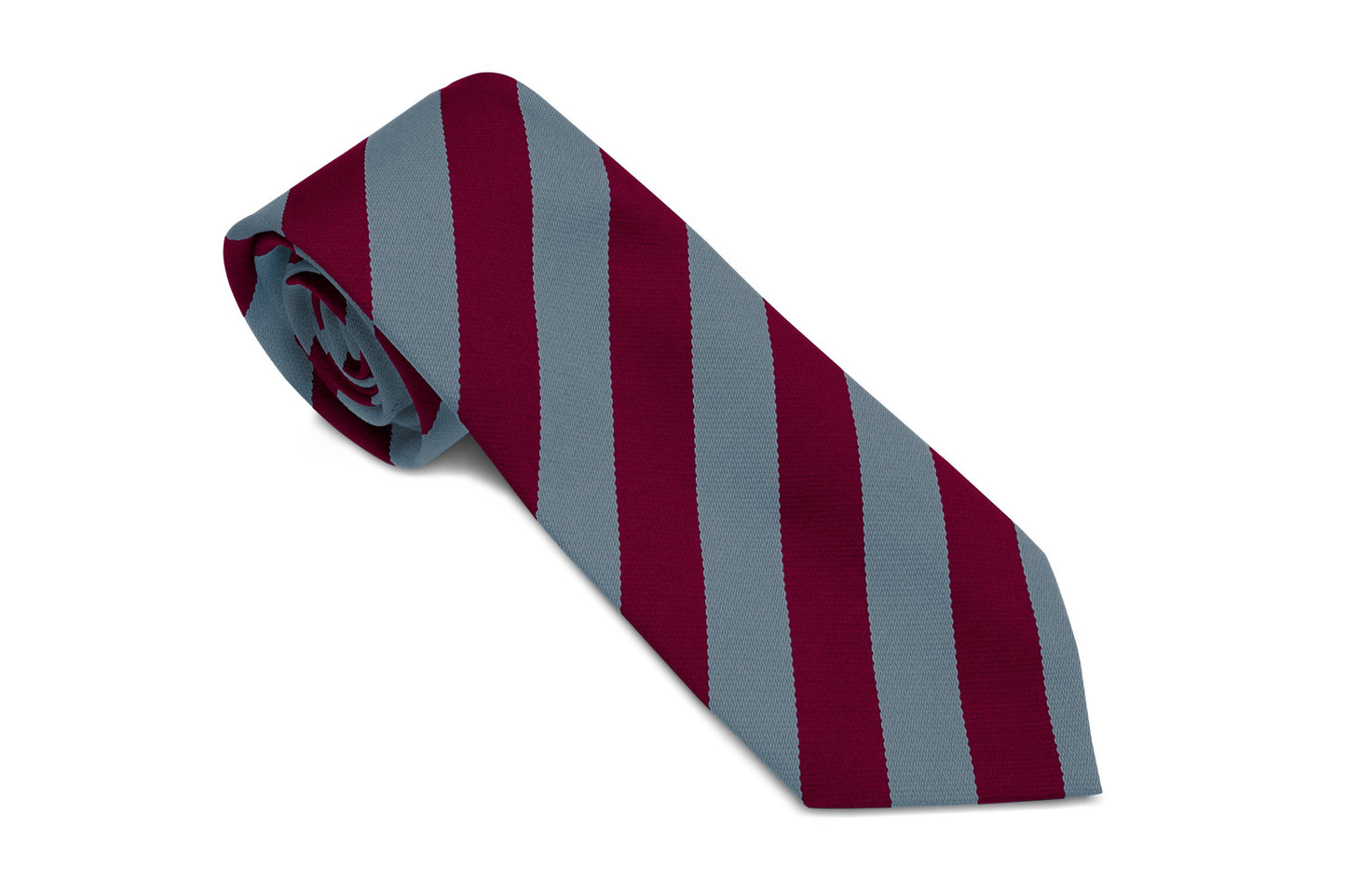 Stock Design Ties in Maroon and Sky Equal Stripe (5404-9514) - Lynendo Trade Store