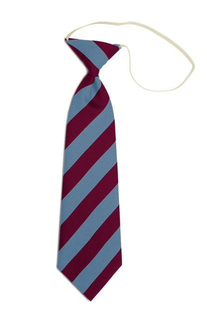 Stock Design Ties in Maroon and Sky Equal Stripe (5404-9514) - Lynendo Trade Store