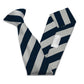 Stock Design Ties in Navy and White Equal Stripe (5404-9515) - Lynendo Trade Store