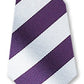 Stock Design Ties in Purple and White Equal Stripe (5404-9517) - Lynendo Trade Store