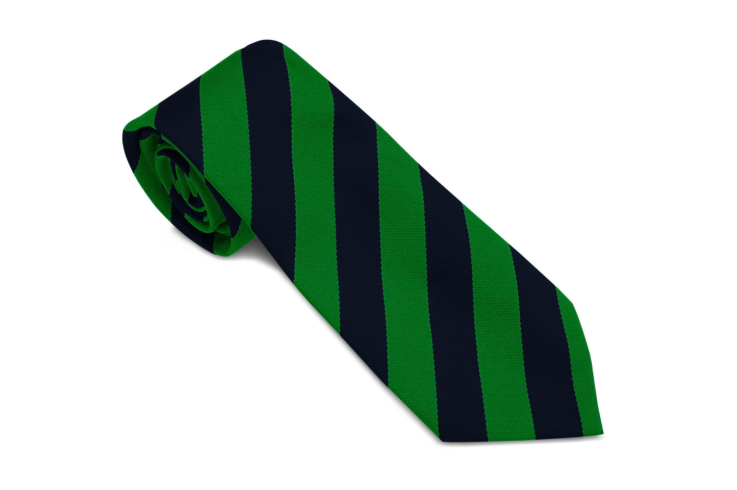 Stock Design Ties in Navy and Emerald Equal Stripe (5404-9519) - Lynendo Trade Store