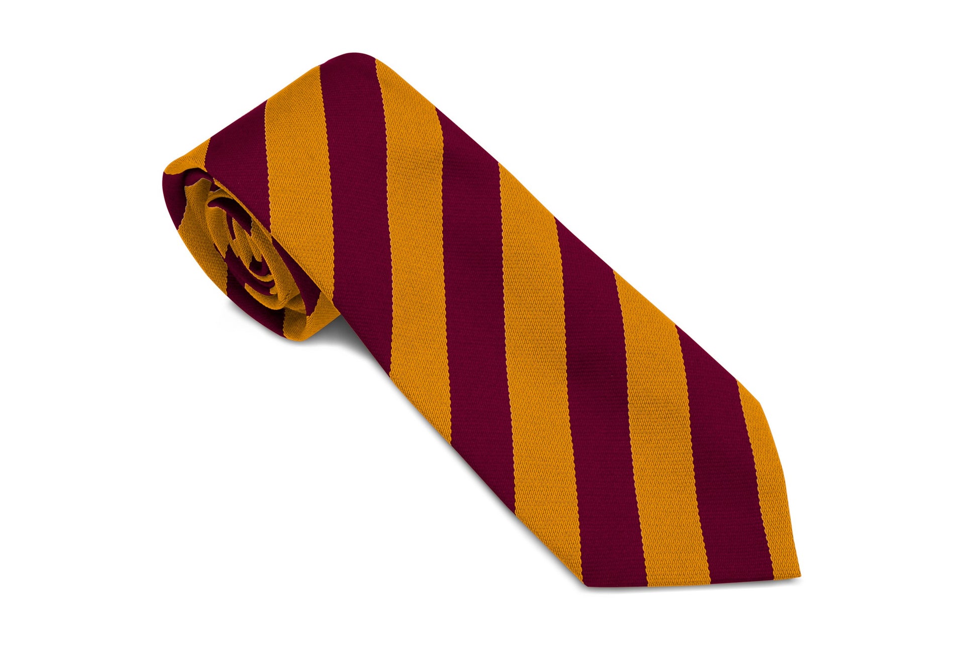 Stock Design Ties in Maroon and Gold Equal Stripe (5404-9522) - Lynendo Trade Store