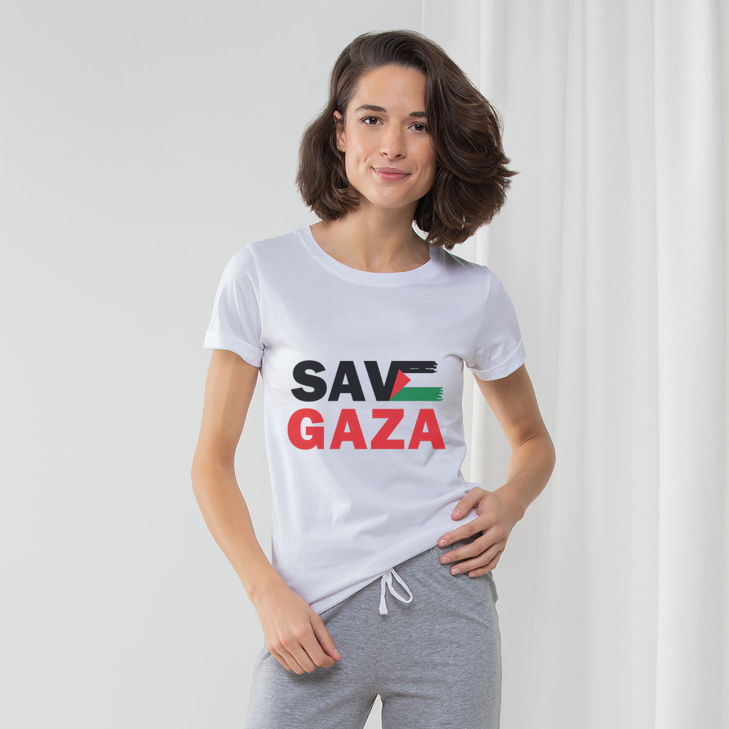 Save Gaza Women's Long Pant Pyjama Set - Lynendo Trade Store