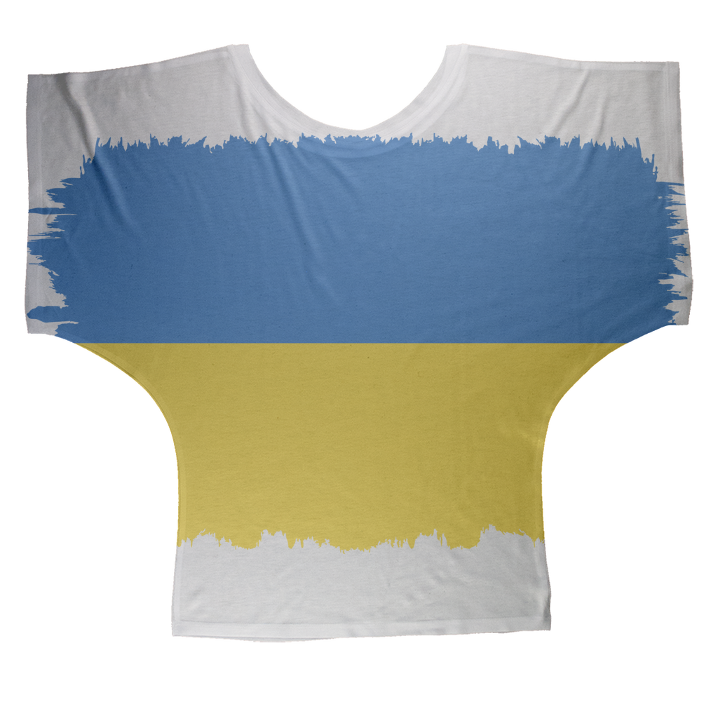 UKRAINE FLAG Sublimation Batwing Top - Lynendo Trade Store