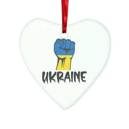 Ukraine Fist Glass Hanging Ornament - Lynendo Trade Store