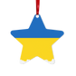 UKRAINE FLAG Metal Hanging Ornament - Lynendo Trade Store