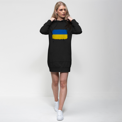 UKRAINE FLAG Premium Adult Hoodie Dress - Lynendo Trade Store