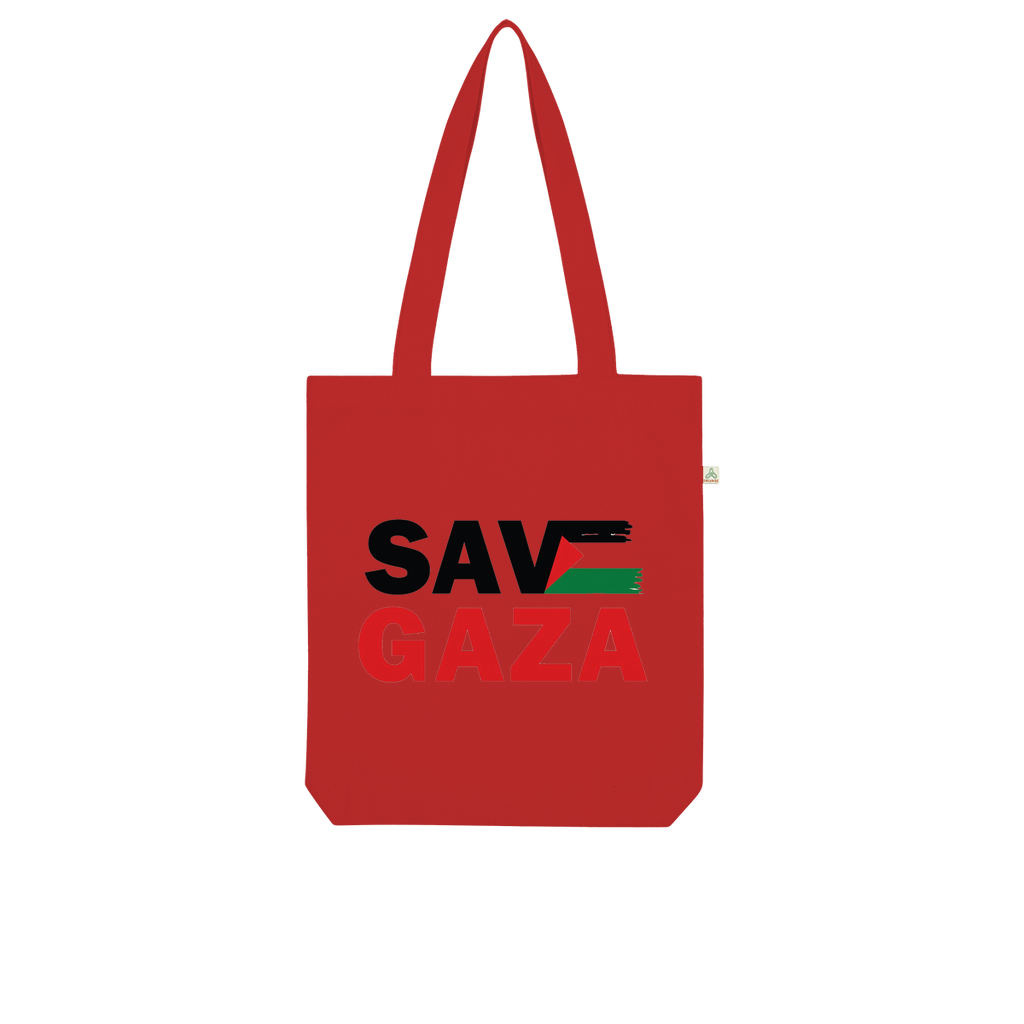 Save Gaza Organic Tote Bag - Lynendo Trade Store