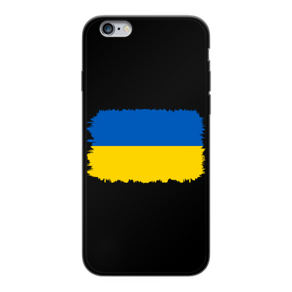 UKRAINE FLAG Back Printed Black Soft Phone Case - Lynendo Trade Store