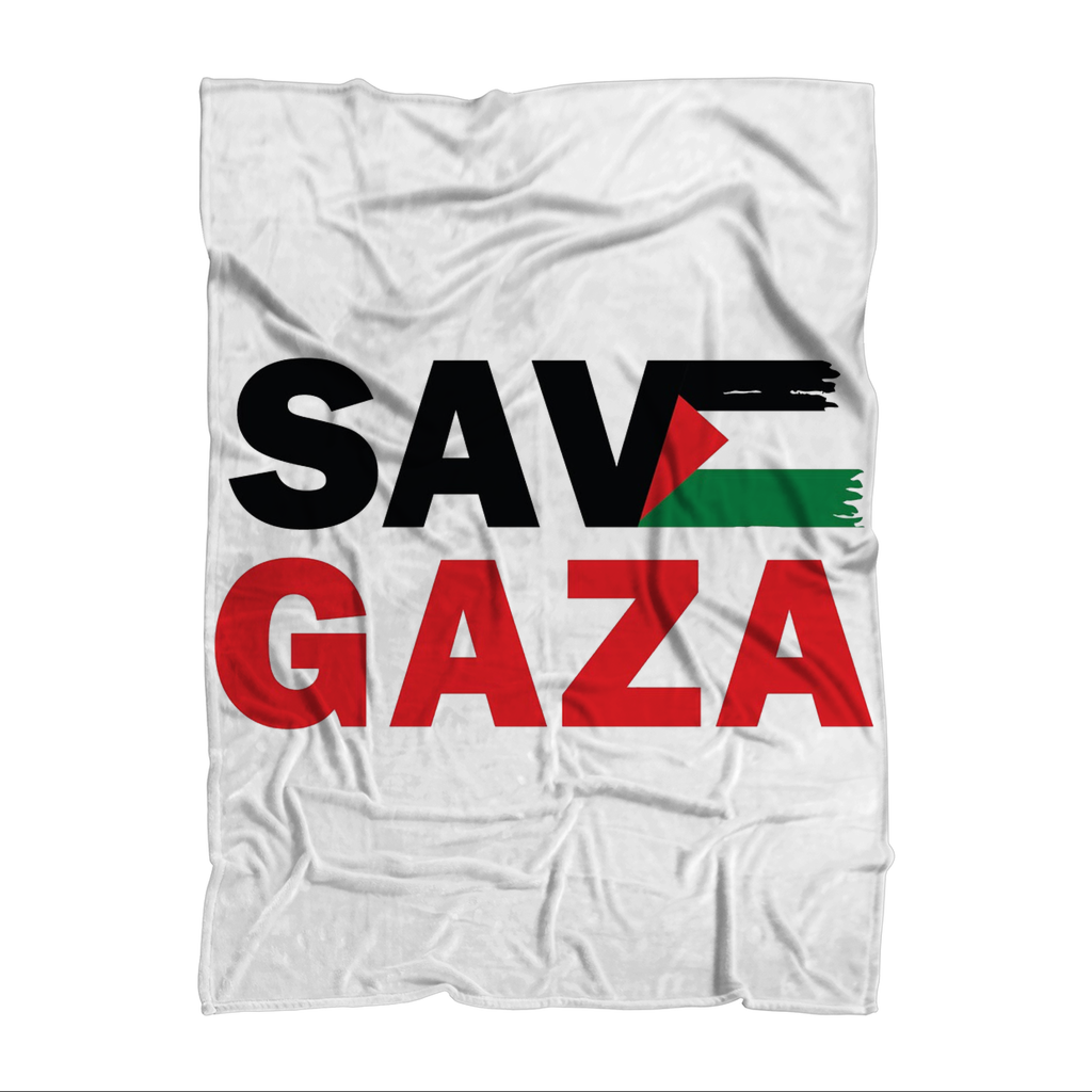 Save Gaza Premium Sublimation Adult Blanket - Lynendo Trade Store
