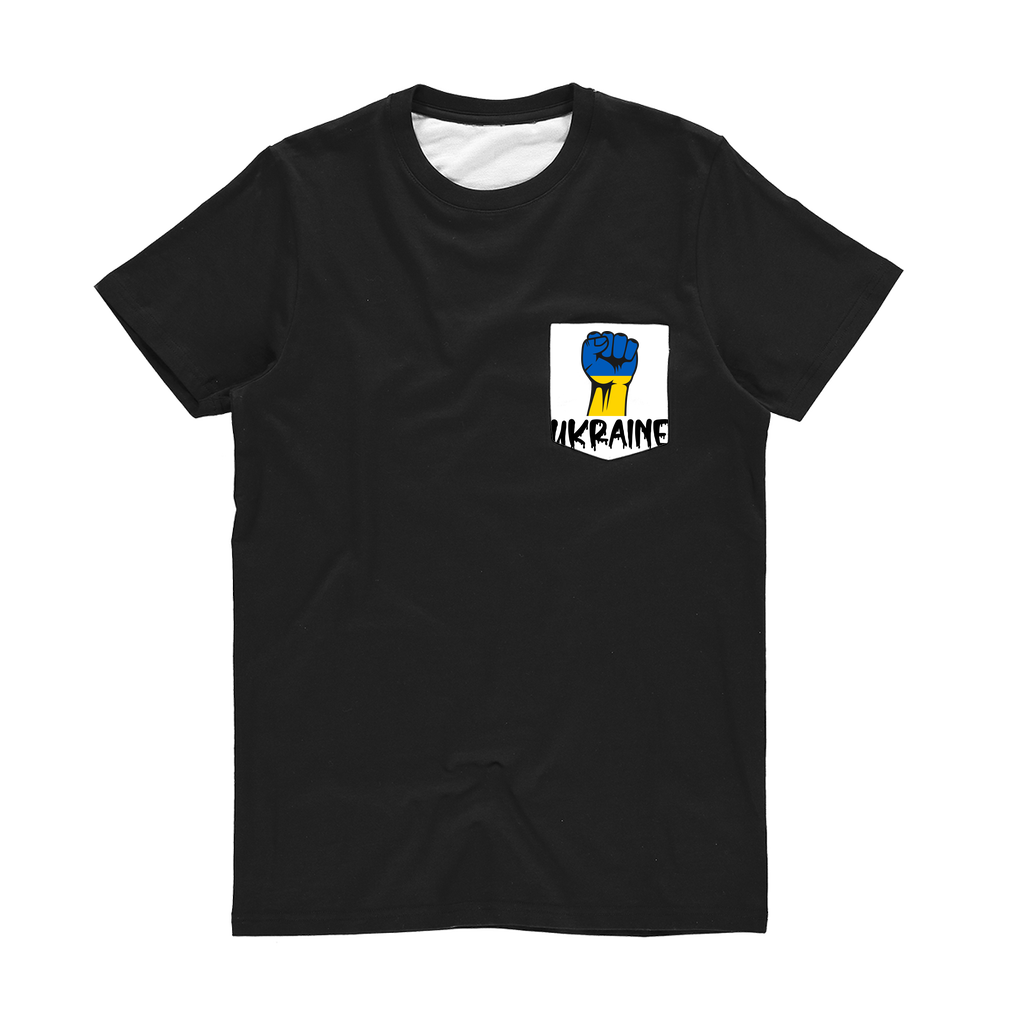 Ukraine Fist Classic Sublimation Pocket T-Shirt - Lynendo Trade Store