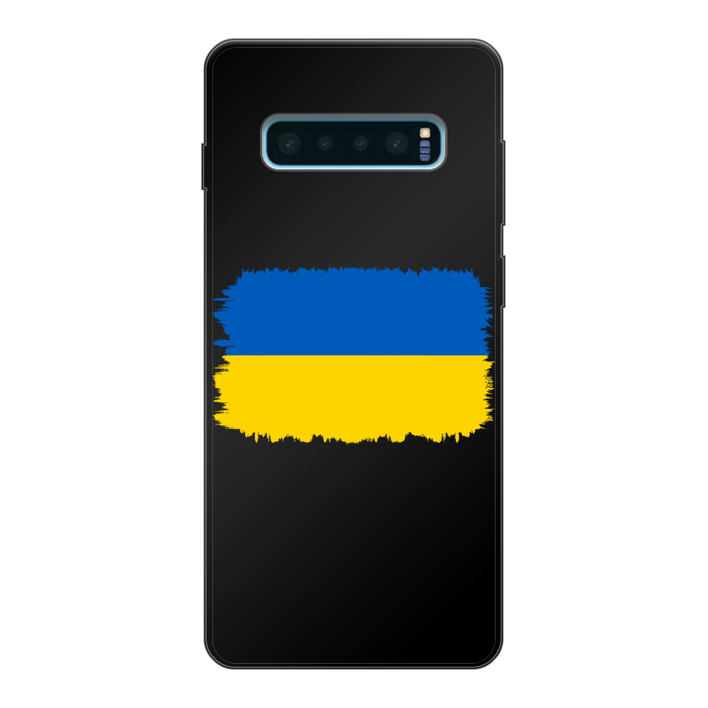 UKRAINE FLAG Back Printed Black Soft Phone Case - Lynendo Trade Store