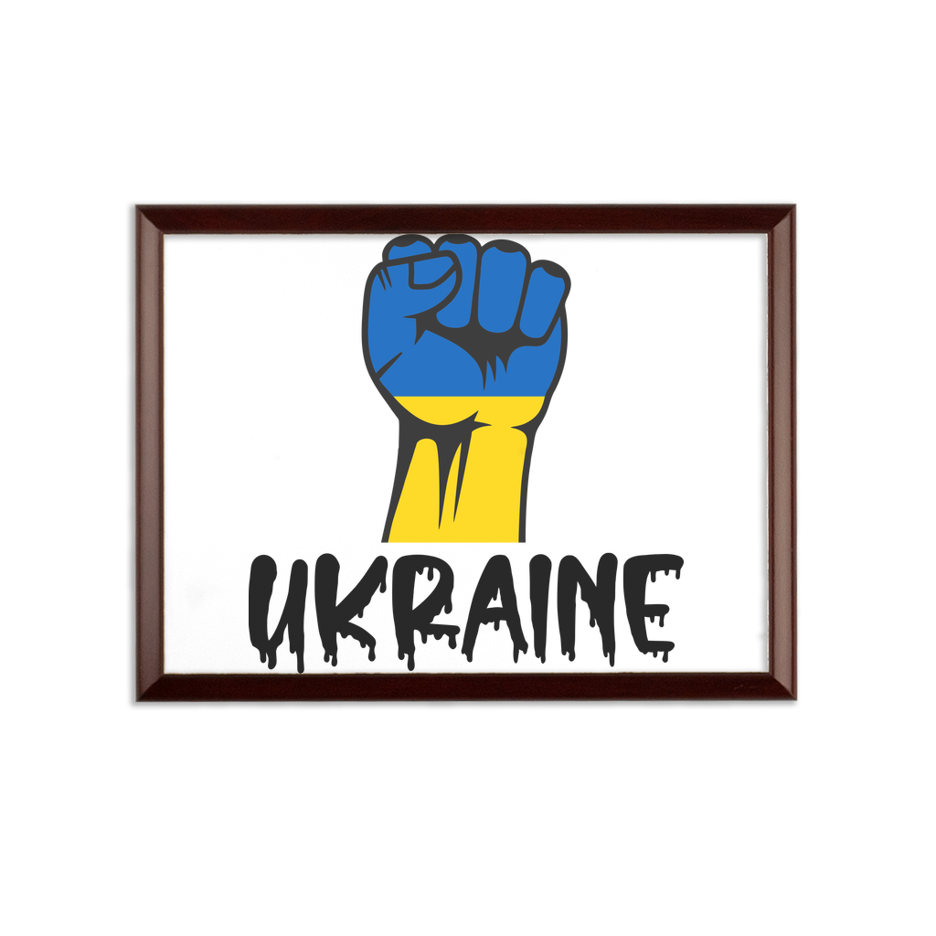 Ukraine Fist Sublimation Wall Plaque - Lynendo Trade Store