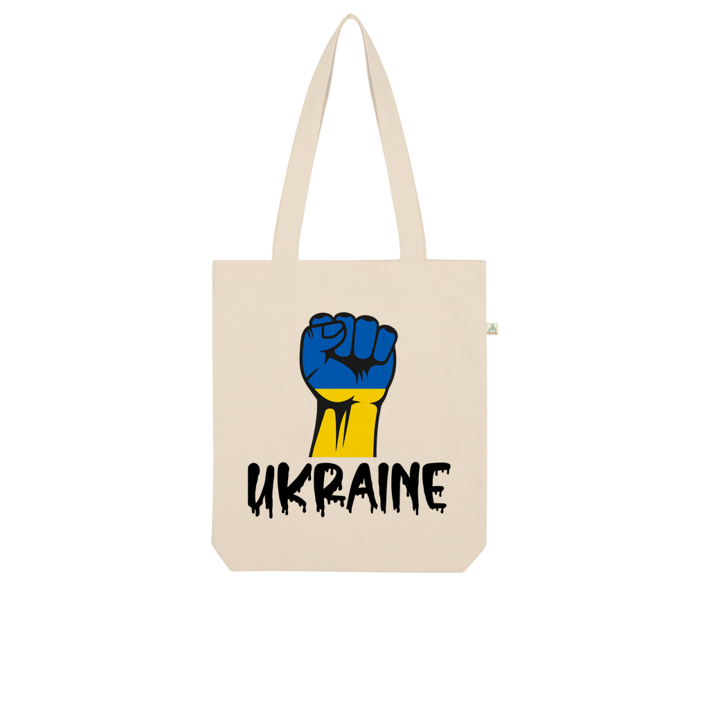 Ukraine Fist Organic Tote Bag - Lynendo Trade Store