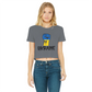 Ukraine Fist Classic Women's Cropped Raw Edge T-Shirt - Lynendo Trade Store