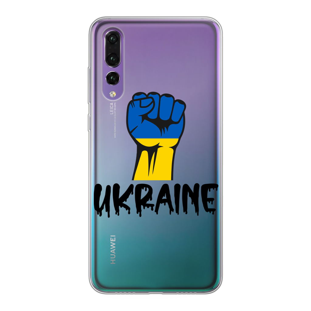 Ukraine Fist Back Printed Transparent Soft Phone Case - Lynendo Trade Store