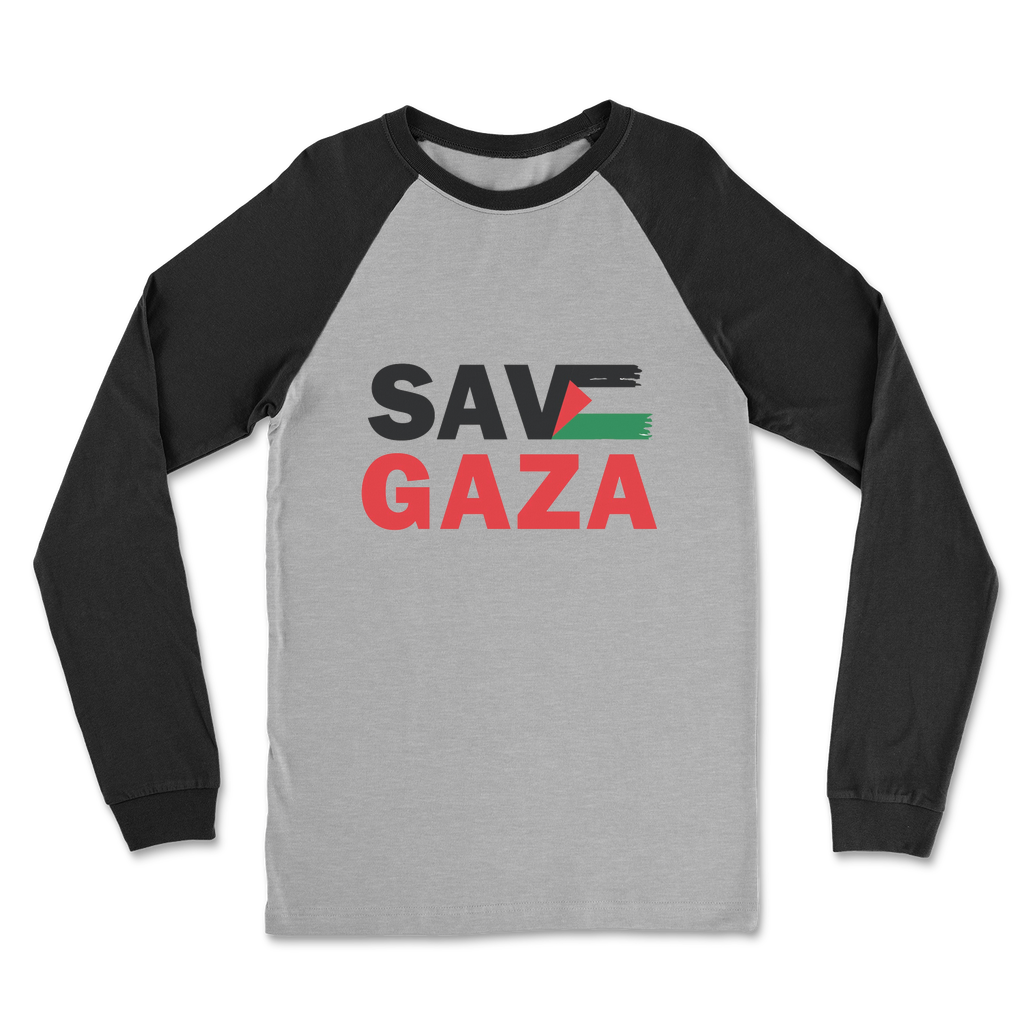 Save Gaza Classic Raglan Long Sleeve Shirt - Lynendo Trade Store