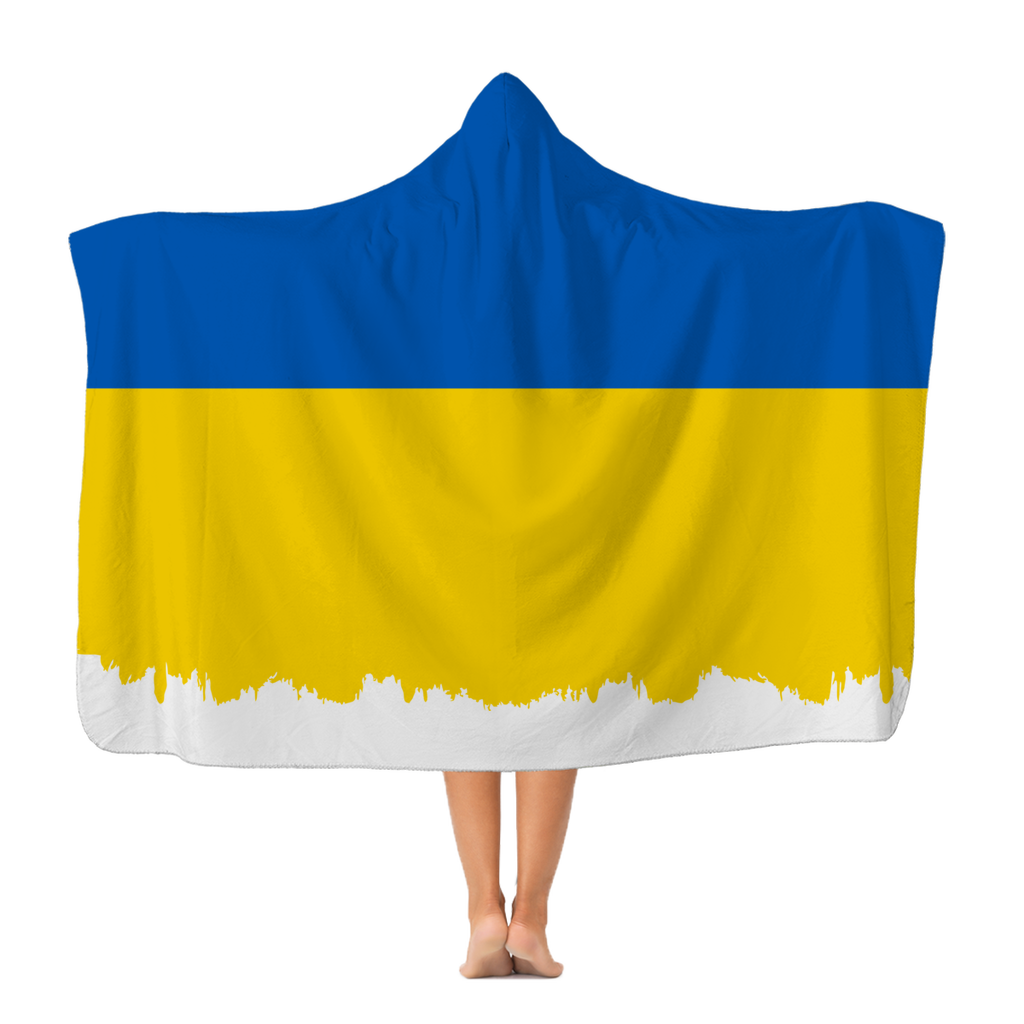 UKRAINE FLAG Premium Adult Hooded Blanket - Lynendo Trade Store