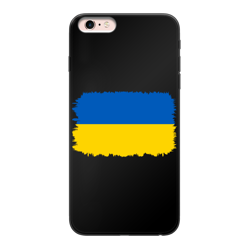 UKRAINE FLAG Back Printed Black Soft Phone Case - Lynendo Trade Store