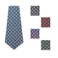 Diamond Oval Tie | Silver Mosaic Tie - Fashion Ties