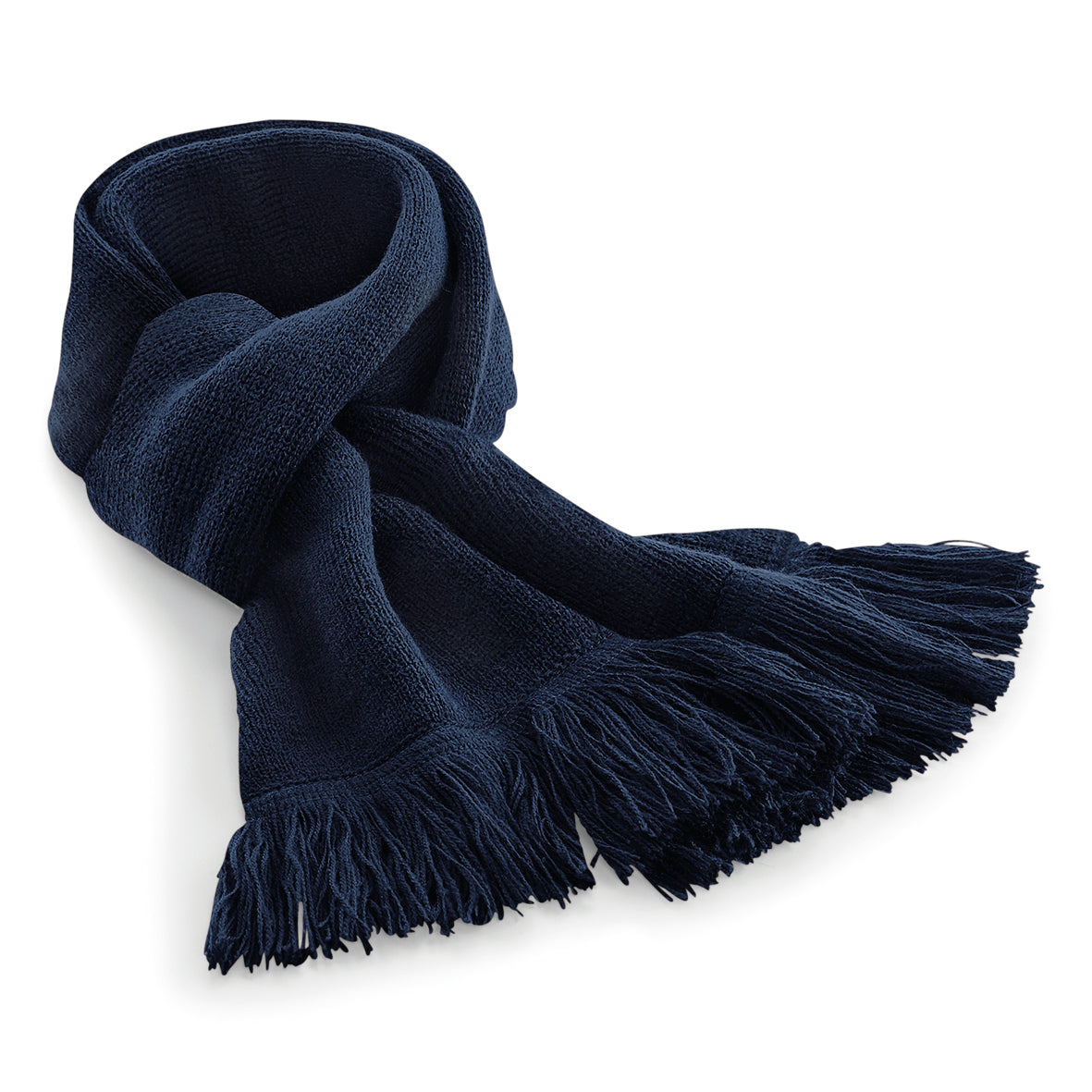 Classic Knitted Scarf with Tassels- Classic Knit Scarf- Senior School/ Adult