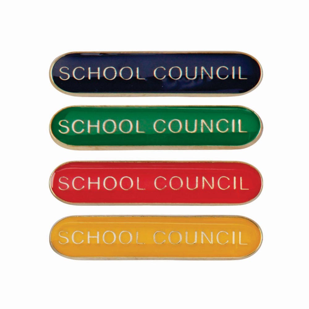 School Council Round End Enamel Badge-Scholar Bar Badge - Lynendo Trade Store