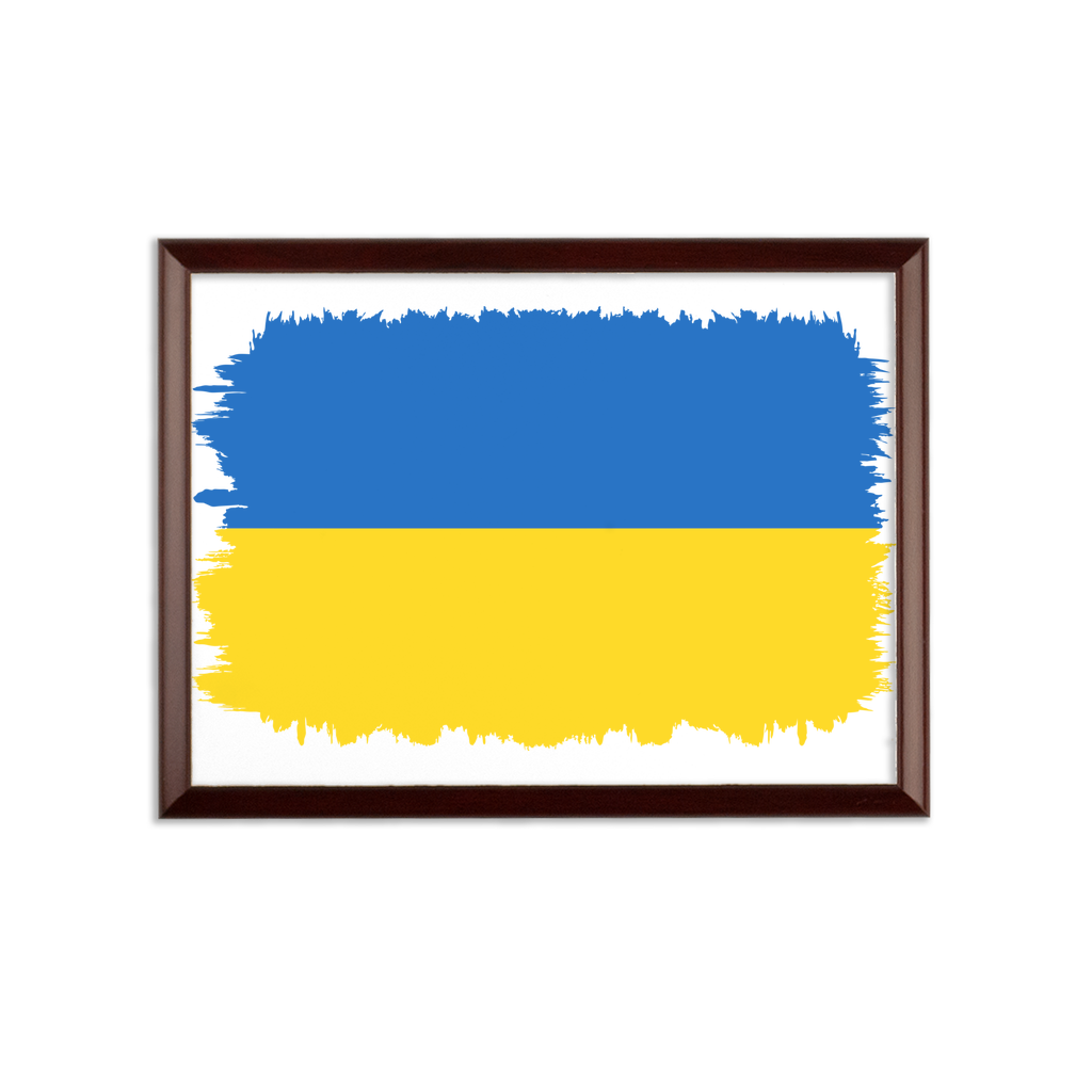 UKRAINE FLAG Sublimation Wall Plaque - Lynendo Trade Store