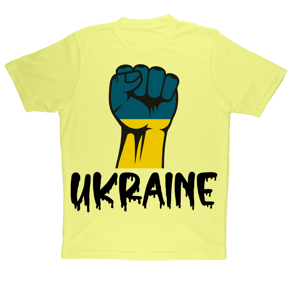 Ukraine Fist Sublimation Performance Adult T-Shirt - Lynendo Trade Store