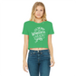 THE MOST WONDERFUL TIME Classic Women's Cropped Raw Edge T-Shirt - Lynendo Trade Store