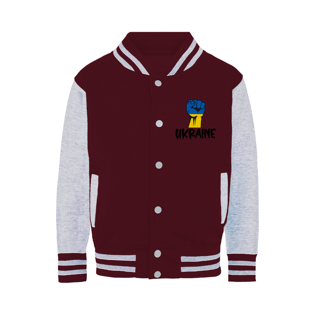Ukraine Fist Varsity Jacket - Lynendo Trade Store