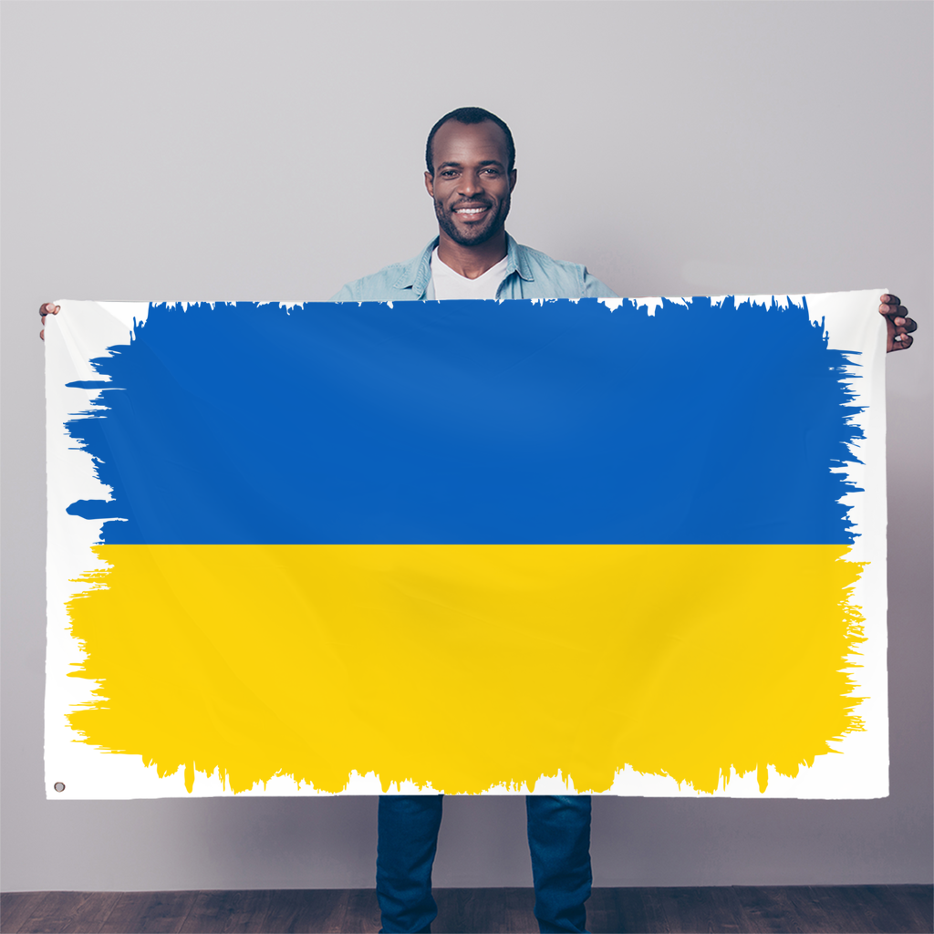 UKRAINE FLAG Sublimation Flag - Lynendo Trade Store