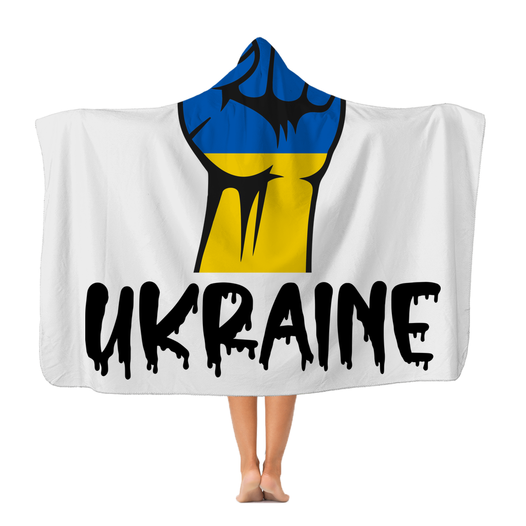 Ukraine Fist Premium Adult Hooded Blanket - Lynendo Trade Store