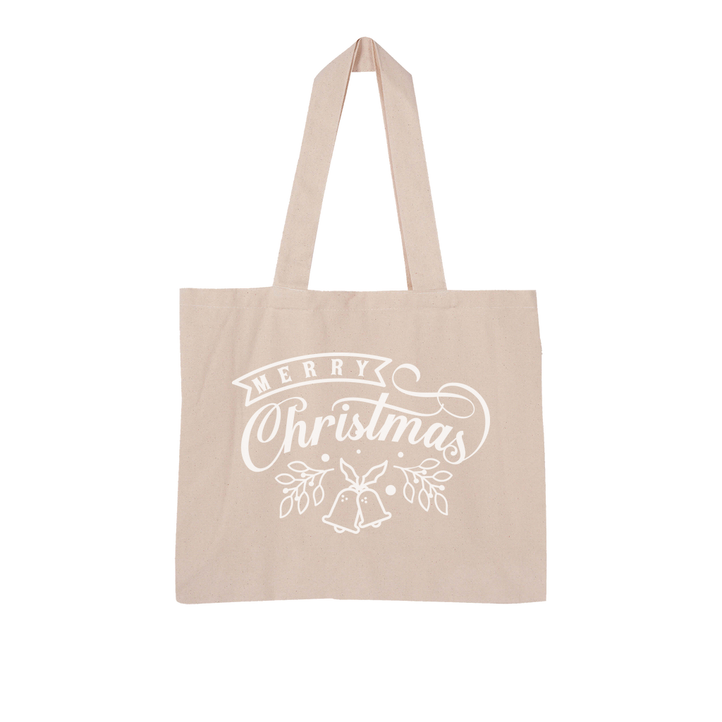 MERRY CHRISTMAS Large Organic Tote Bag - Lynendo Trade Store