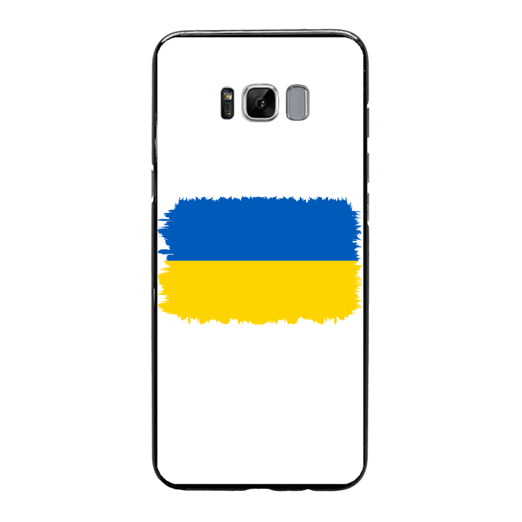 UKRAINE FLAG Back Printed Black Soft Phone Case - Lynendo Trade Store