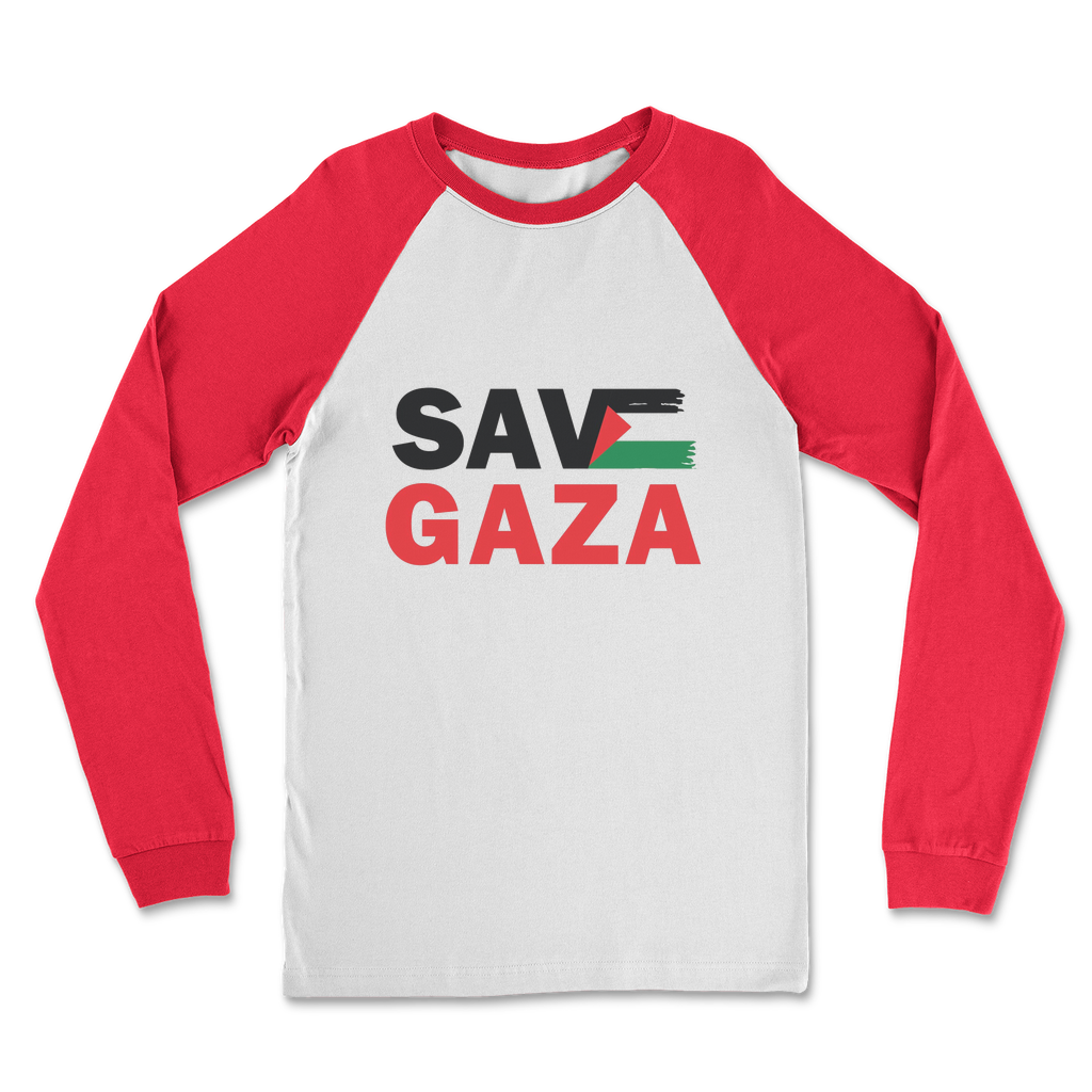 Save Gaza Classic Raglan Long Sleeve Shirt - Lynendo Trade Store