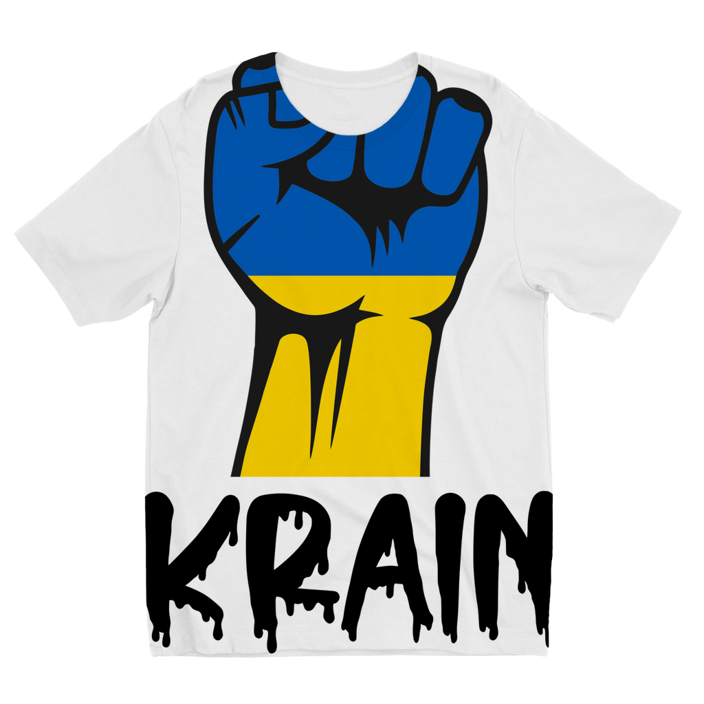 Ukraine Fist Sublimation Kids T-Shirt - Lynendo Trade Store