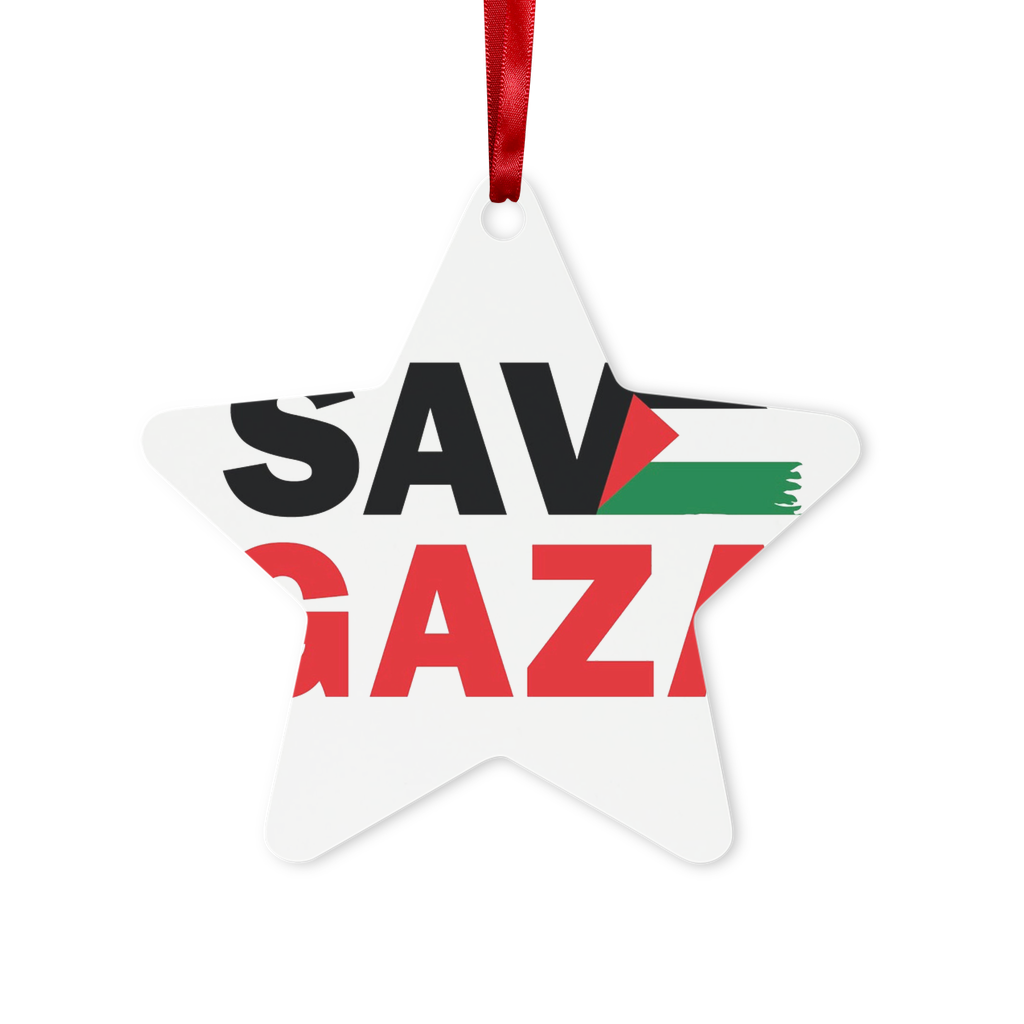 Save Gaza Metal Hanging Ornament - Lynendo Trade Store