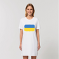 UKRAINE FLAG Organic T-Shirt Dress - Lynendo Trade Store