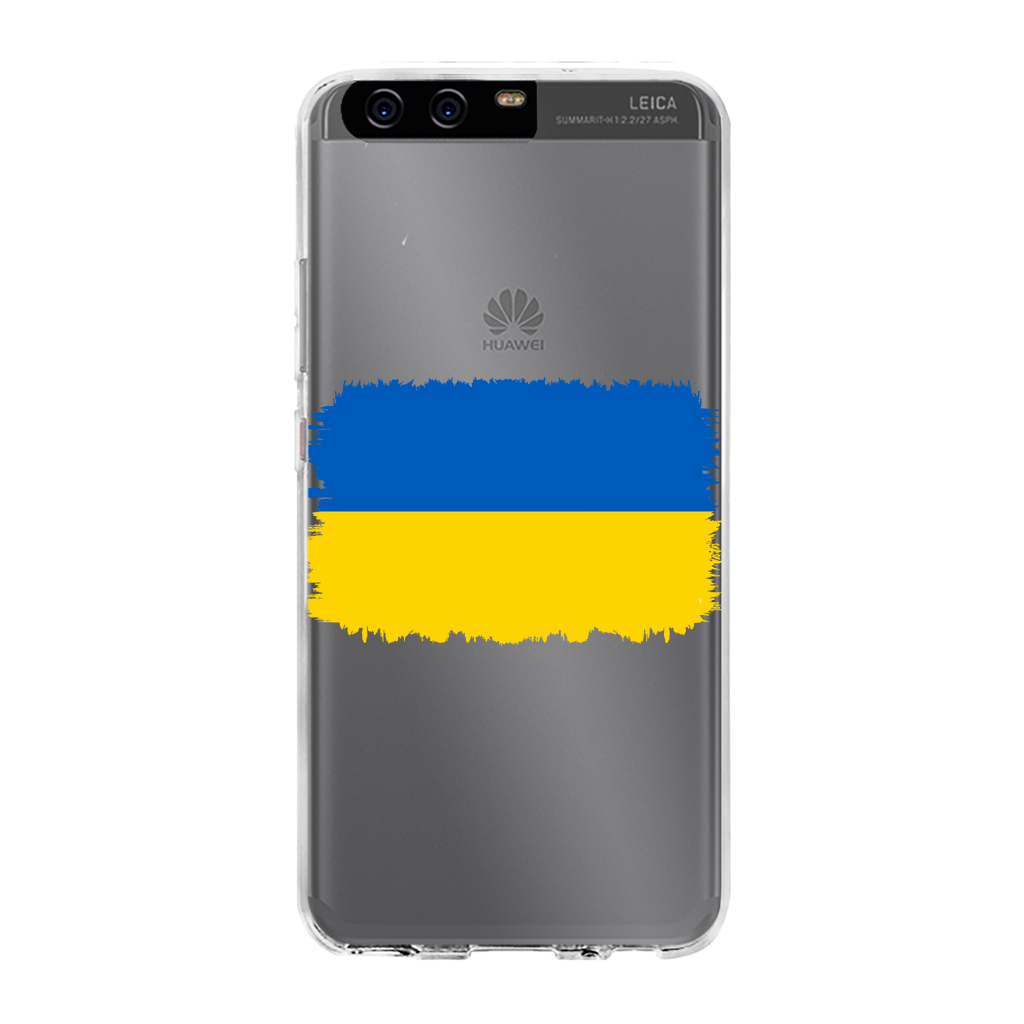 UKRAINE FLAG Back Printed Transparent Hard Phone Case - Lynendo Trade Store