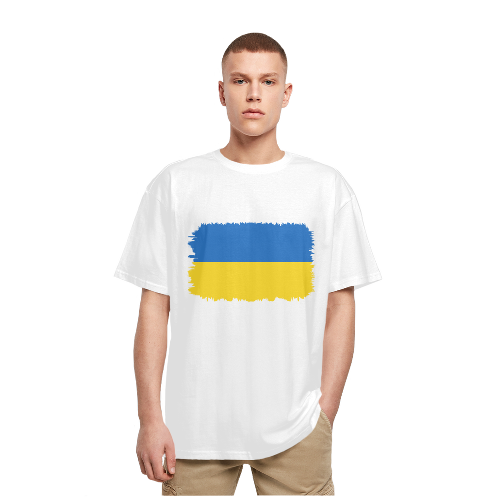 UKRAINE FLAG Heavy Oversized T-Shirt - Lynendo Trade Store