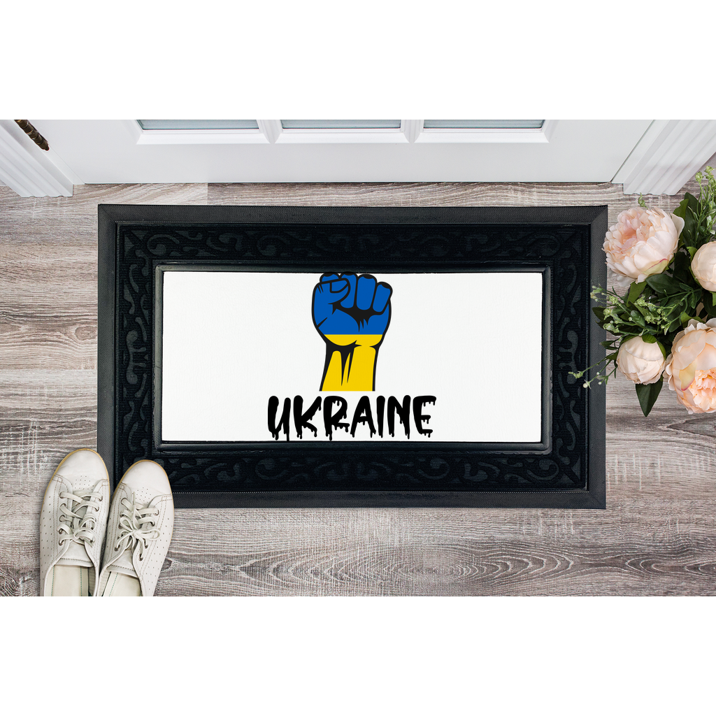 Ukraine Fist Sublimation Heavy Duty Door Mat - Lynendo Trade Store