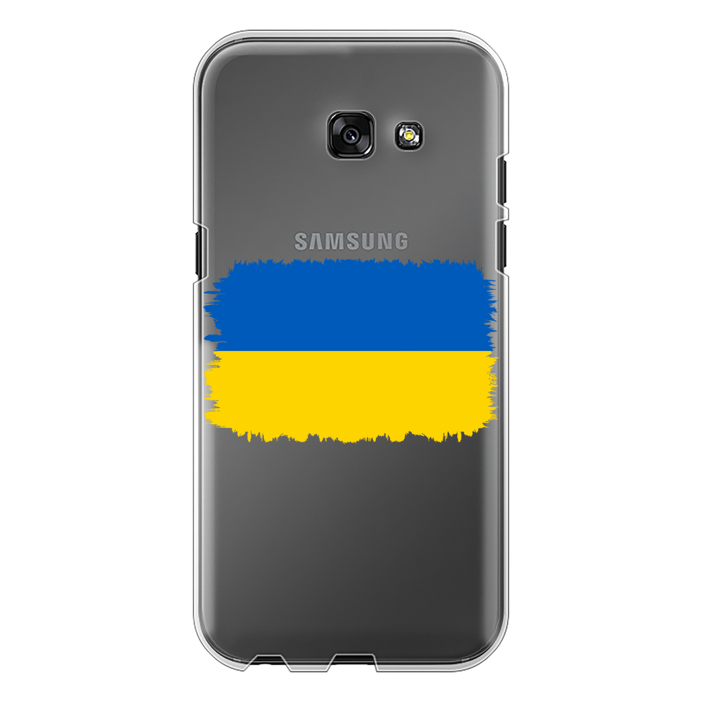 UKRAINE FLAG Back Printed Transparent Hard Phone Case - Lynendo Trade Store