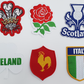 Six Nations Rugby Patches-8cmx5cm-Wales-England-Scotland-Ireland-Italy-France Embroidered Patches