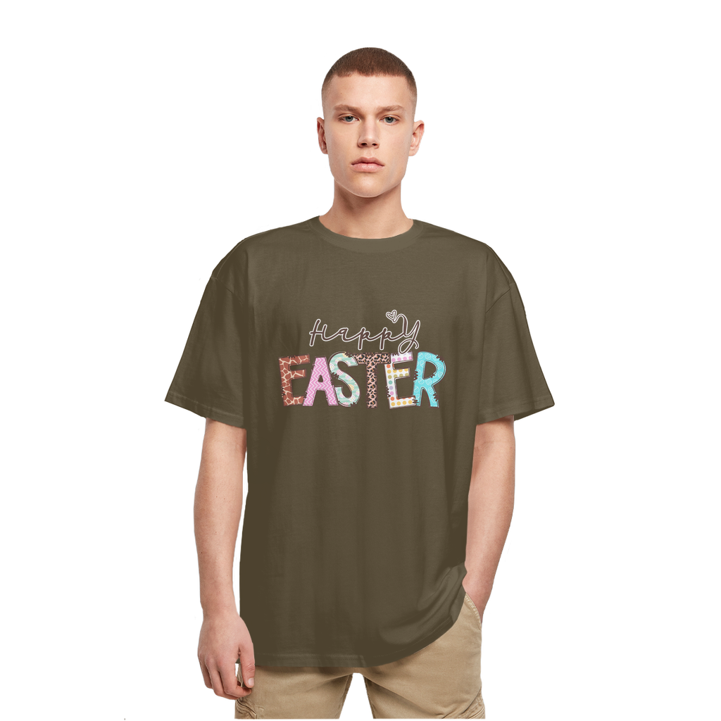 Happy Easter Heavy Oversized T-Shirt - Lynendo Trade Store