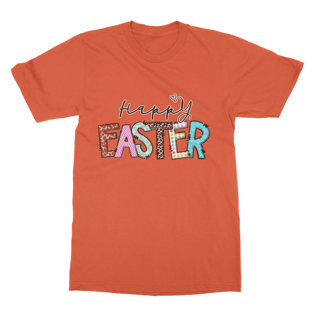 Happy Easter Classic Heavy Cotton Adult T-Shirt - Lynendo Trade Store